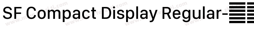 SF Compact Display Regular字体转换